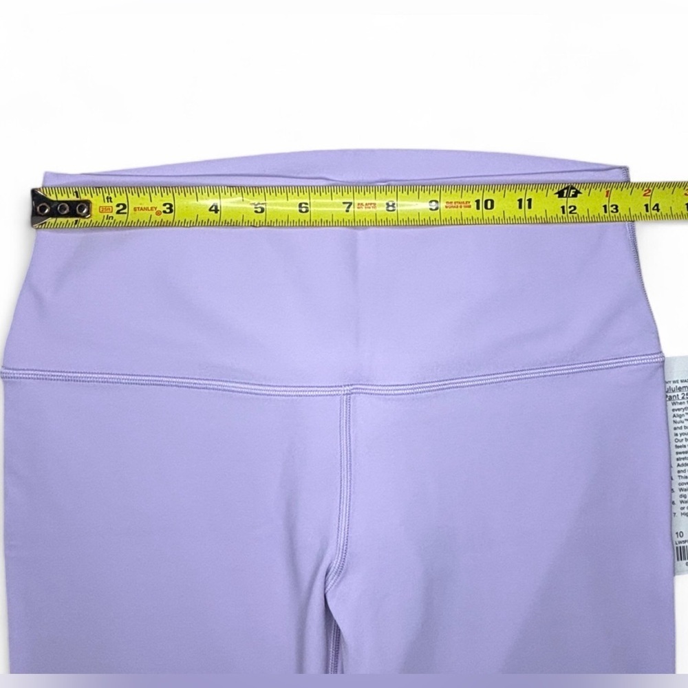 Lululemon Align High-Rise Pant 25” Lilac Ether Lavender NWT Size 10 - Picture 4 of 6